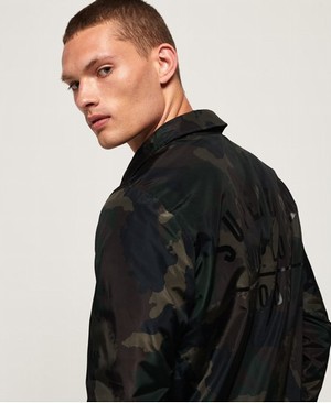 Superdry Surplus Goods Férfi Kabát Zöld/Camo | UATEN8053